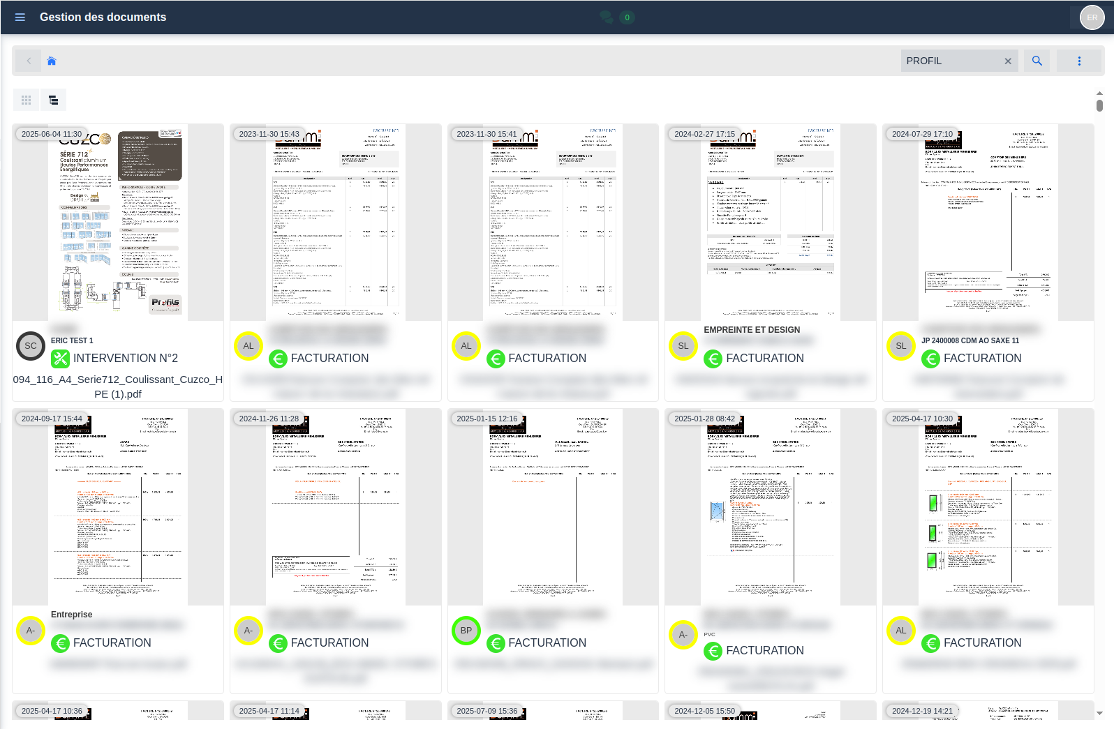 Retrouver facilement un document